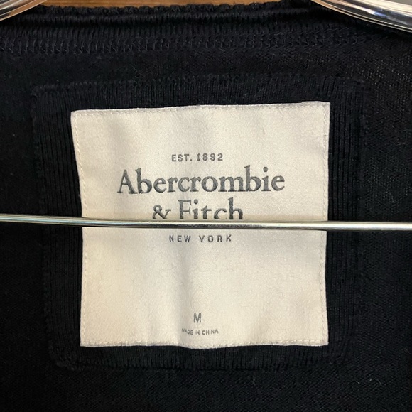 Abercrombie cardigan with flounce on button panel, Navy, Medium - Picture 3 of 4